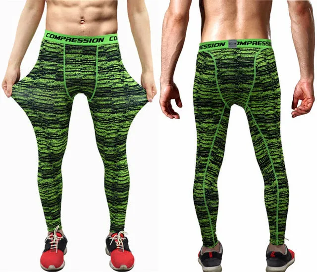 2016 camouflage men pants  fitness joggers compression tights long pants  leggings mens  wear jogginsg