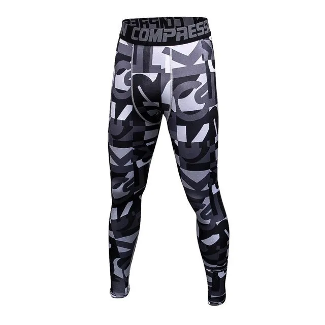 2016 camouflage men pants  fitness joggers compression tights long pants  leggings mens  wear jogginsg