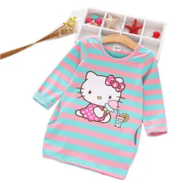 2017 Summ Girls Dress Cartoon Kids Dresses For Girl Clothes 2-8Y Baby children clothing Vestidos Costume Roupas Infantis Menina