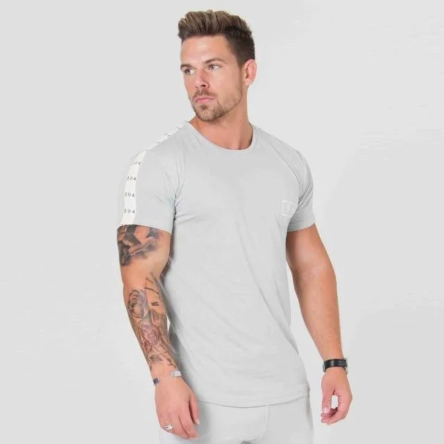 2018 new fashion cotton short sleeved T-shirts men miracle men's leisure fitness t-shirt