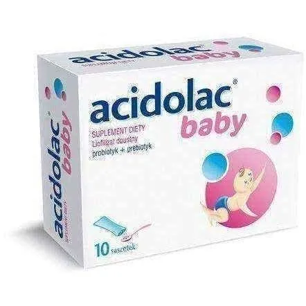 ACIDOLAC Baby x 10 SACHETS for infants restores the normal bacterial flora