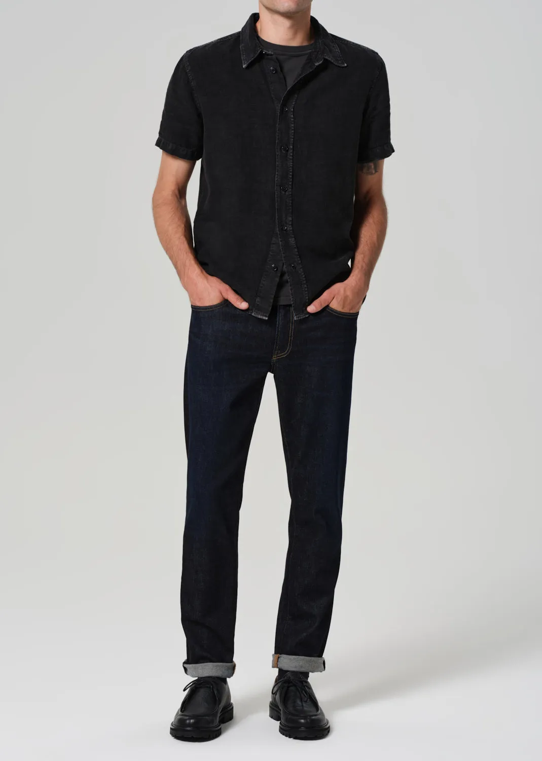 Adler Slim Cashmere Denim in Falcon