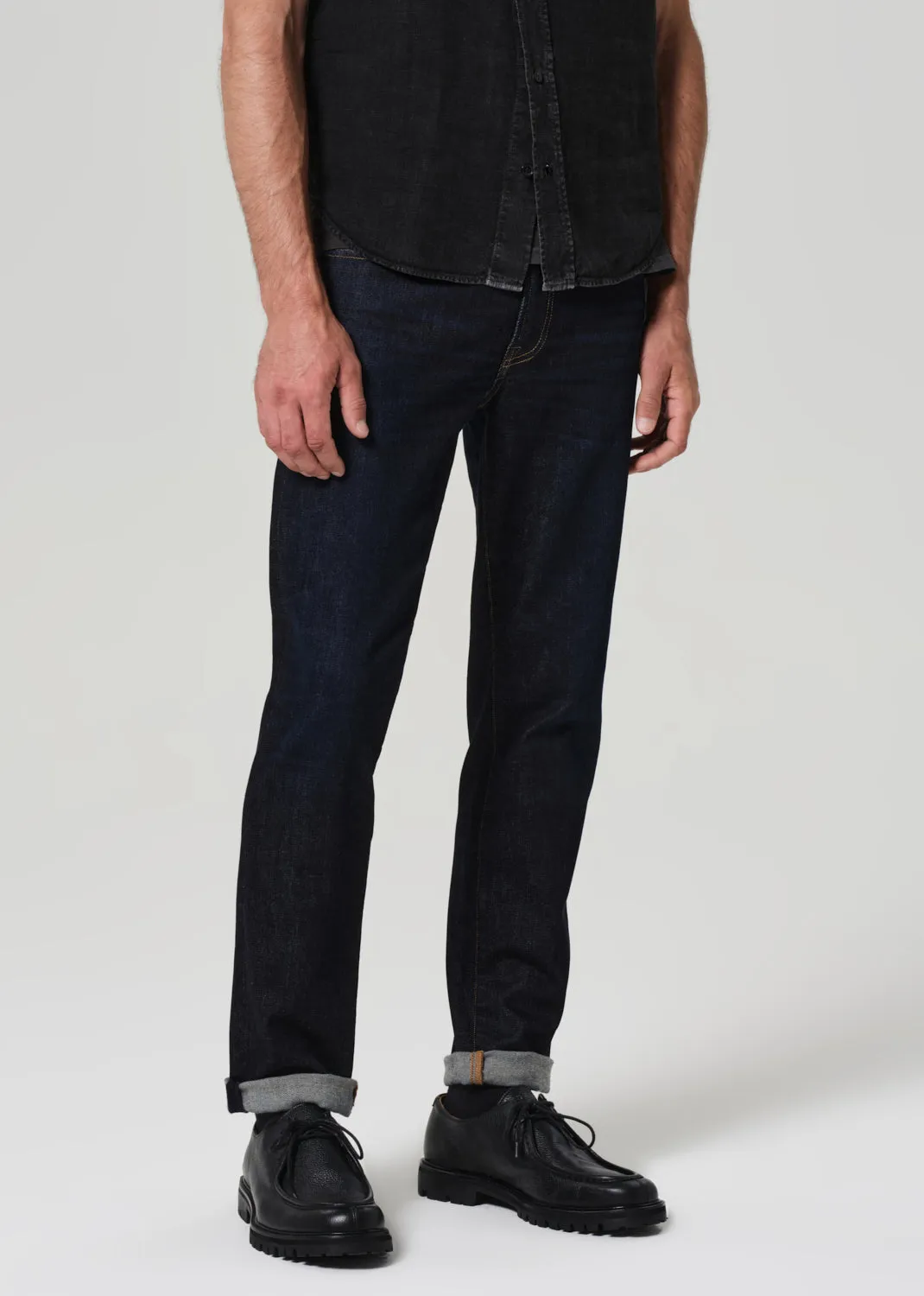 Adler Slim Cashmere Denim in Falcon