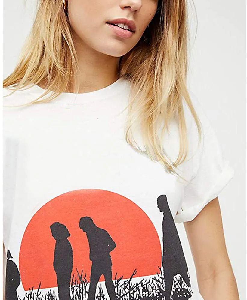 Aesthetic T Shirts Women White Black Cotton Graphic Vintage Retro Funny Cute Tee Tops Teen Girls Plus Size Oversize