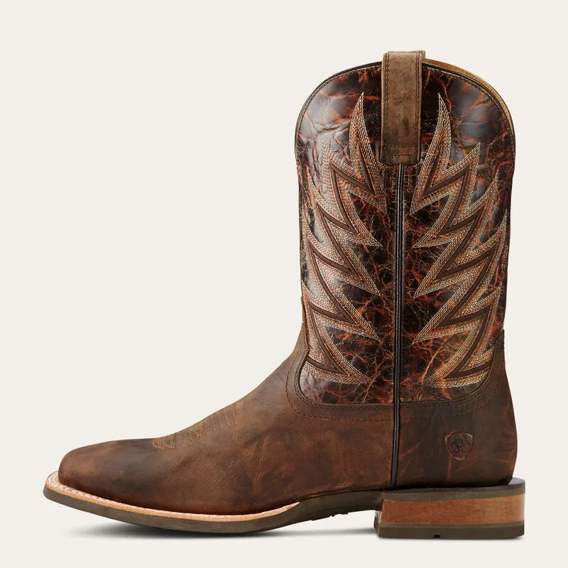 Ariat Brown Challenger Broad Square Toe Western Boots for Men