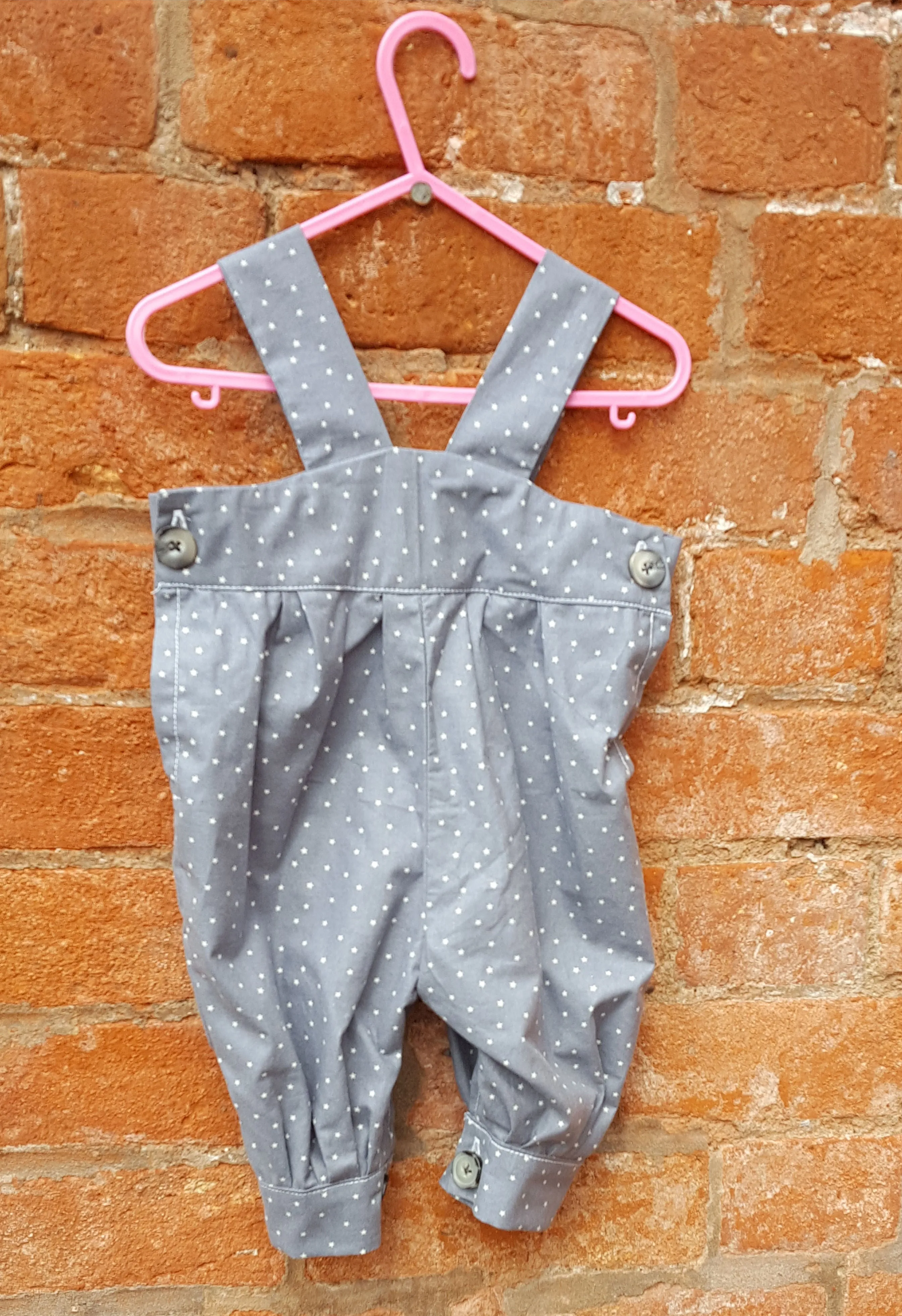 Baby dungarees to fit up to 6 months unisex, boy or girl