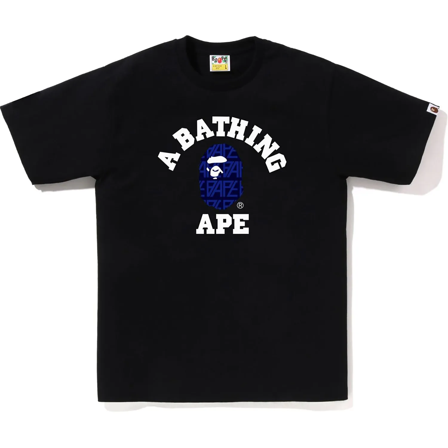 BAPE LOGO MONOGRAM COLLEGE TEE MENS