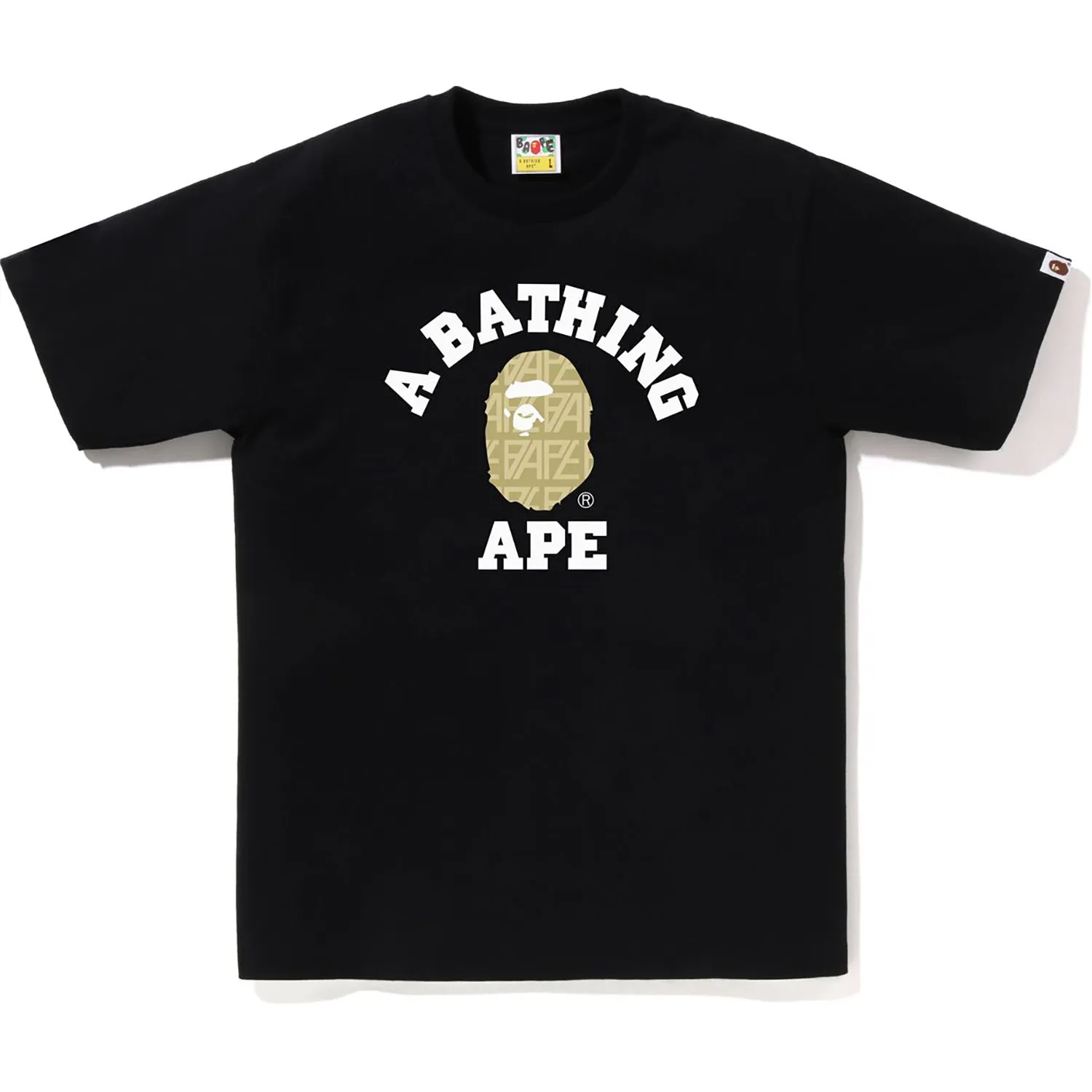 BAPE LOGO MONOGRAM COLLEGE TEE MENS