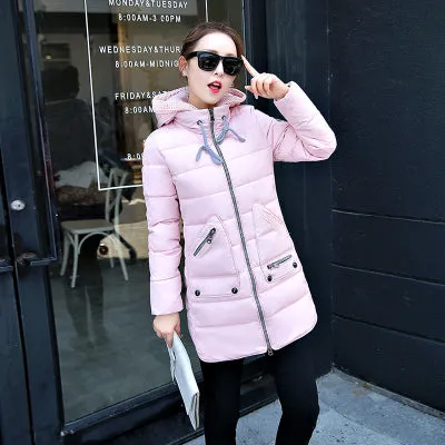 Big Size 7XL Winter Jacket Women 2017 New Europe Style Hooded Slim Medium Long Winter Plus Size Parkas Lady Top Coat Hot YY285