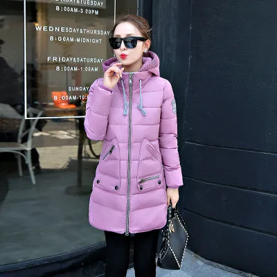 Big Size 7XL Winter Jacket Women 2017 New Europe Style Hooded Slim Medium Long Winter Plus Size Parkas Lady Top Coat Hot YY285