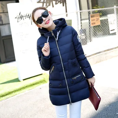 Big Size 7XL Winter Jacket Women 2017 New Europe Style Hooded Slim Medium Long Winter Plus Size Parkas Lady Top Coat Hot YY285