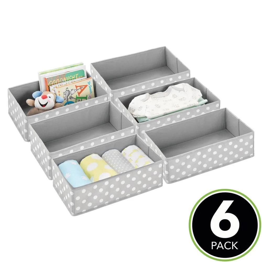 BlushBees® Kids Fabric Dresser Drawer/Closet Storage Organizer Bin, 6 Pc Pack