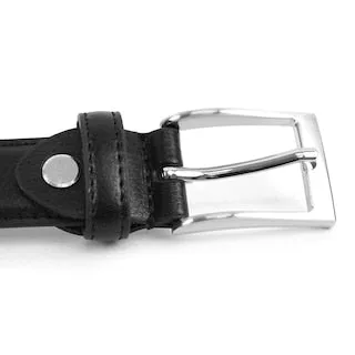 Boy's Genuine Leather Dress Black Belt