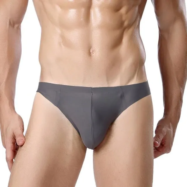 Chenke 365 New Men's Silk Seamless Breathable Spandex Briefs Factory Wholesale Sexy Mens Bikini Underwear Latex Men Gay