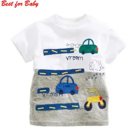 Children's Kids Grils boys t-shirt Baby Clothing Little boy Summer shirt Tees Designer Cotton Cartoon for 1-6Y