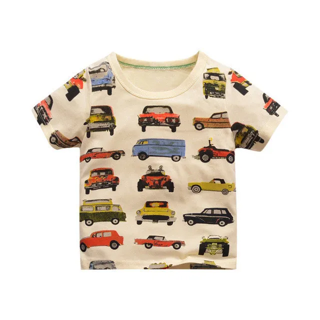 Children's Kids Grils boys t-shirt Baby Clothing Little boy Summer shirt Tees Designer Cotton Cartoon for 1-6Y