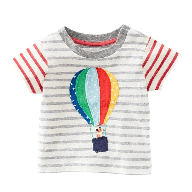 Children's T Shirt Boys Girls T-shirt Baby Clothing Little Boy Girl Summer Shirt Cotton Tees Cartoon Clothes