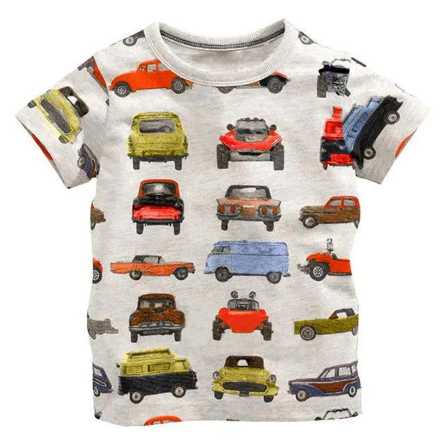 Children's T Shirt Boys Girls T-shirt Baby Clothing Little Boy Girl Summer Shirt Cotton Tees Cartoon Clothes