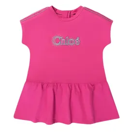 Chloe Dress Infants  Sleevless Logo Pink