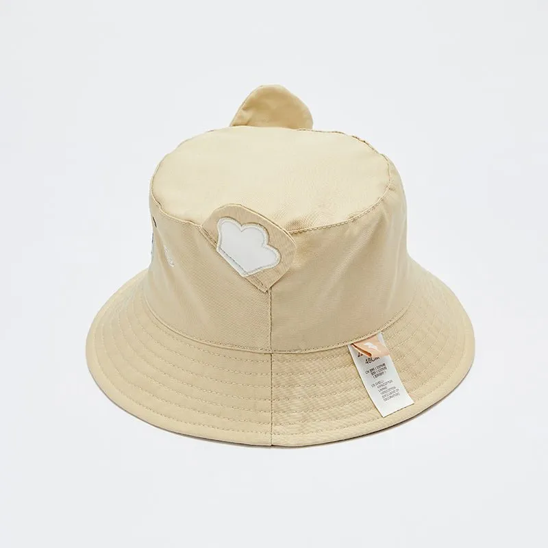 Cuddly Bear Boy Khaki Summer Bucket Hat