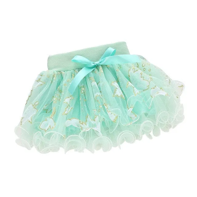 Cute Summer Baby Kids Girls Floral Bowknot Princess Skirt Party Tutu Skirt 1-4Y Hot L07