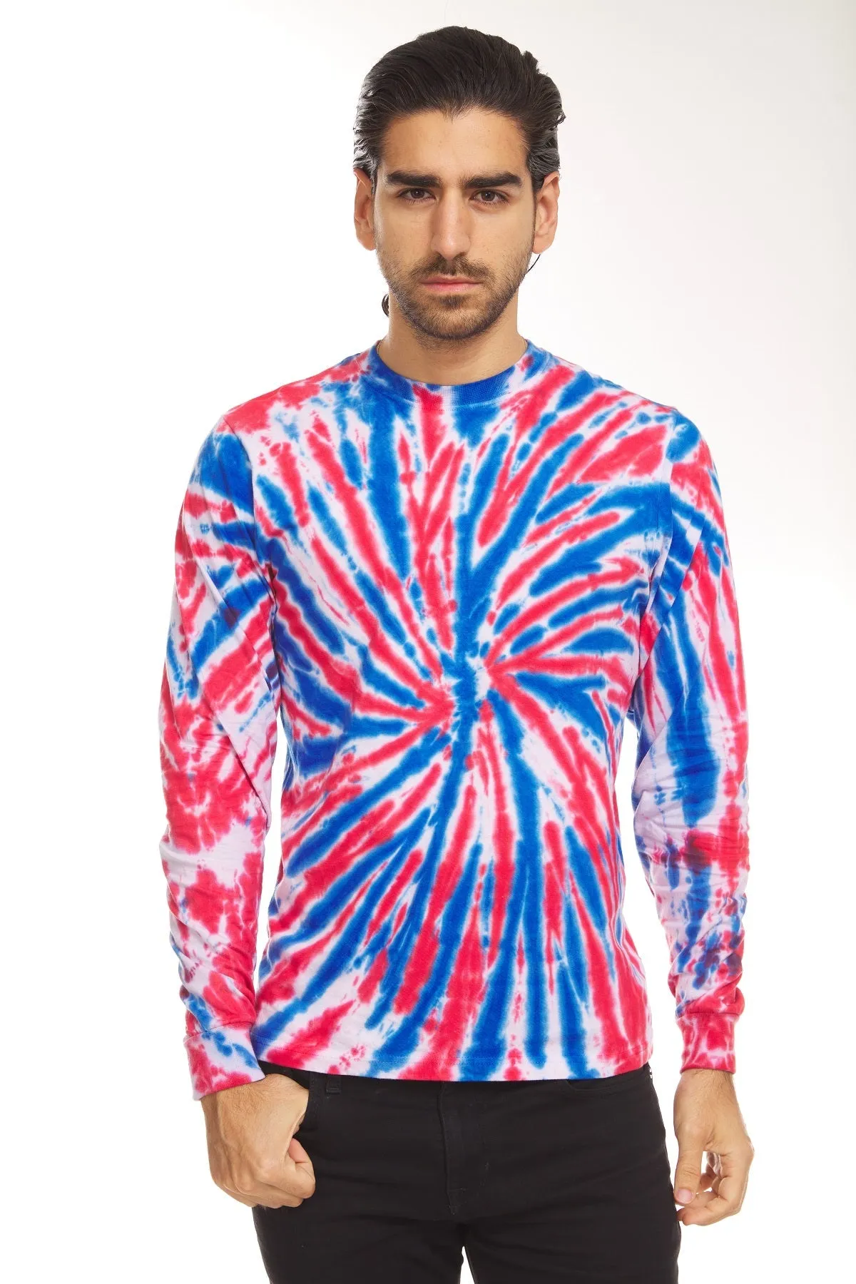 DARESAY Long Sleeve Tie Dye Shirts for Men, Women Boys, Girls, Teen