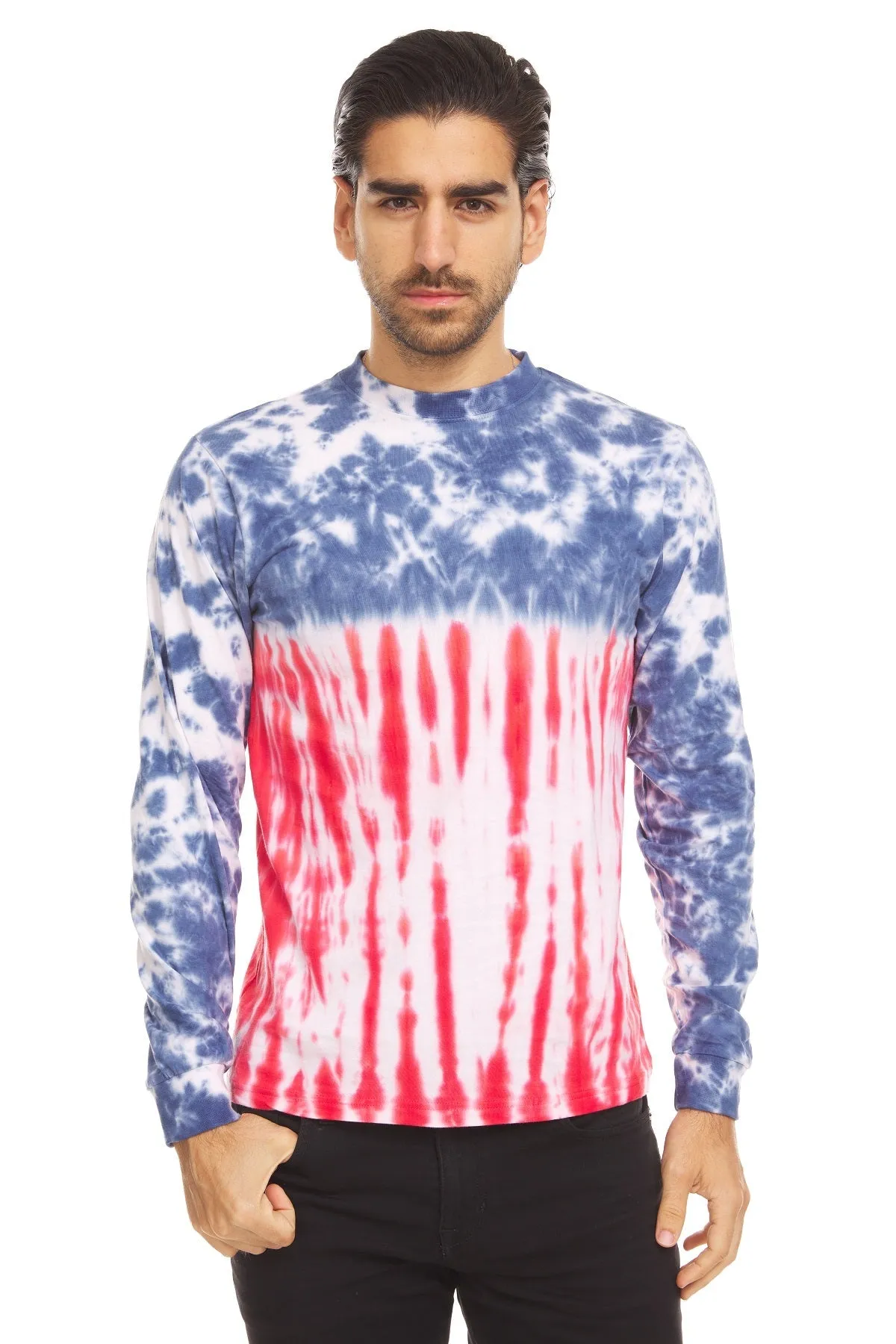 DARESAY Long Sleeve Tie Dye Shirts for Men, Women Boys, Girls, Teen