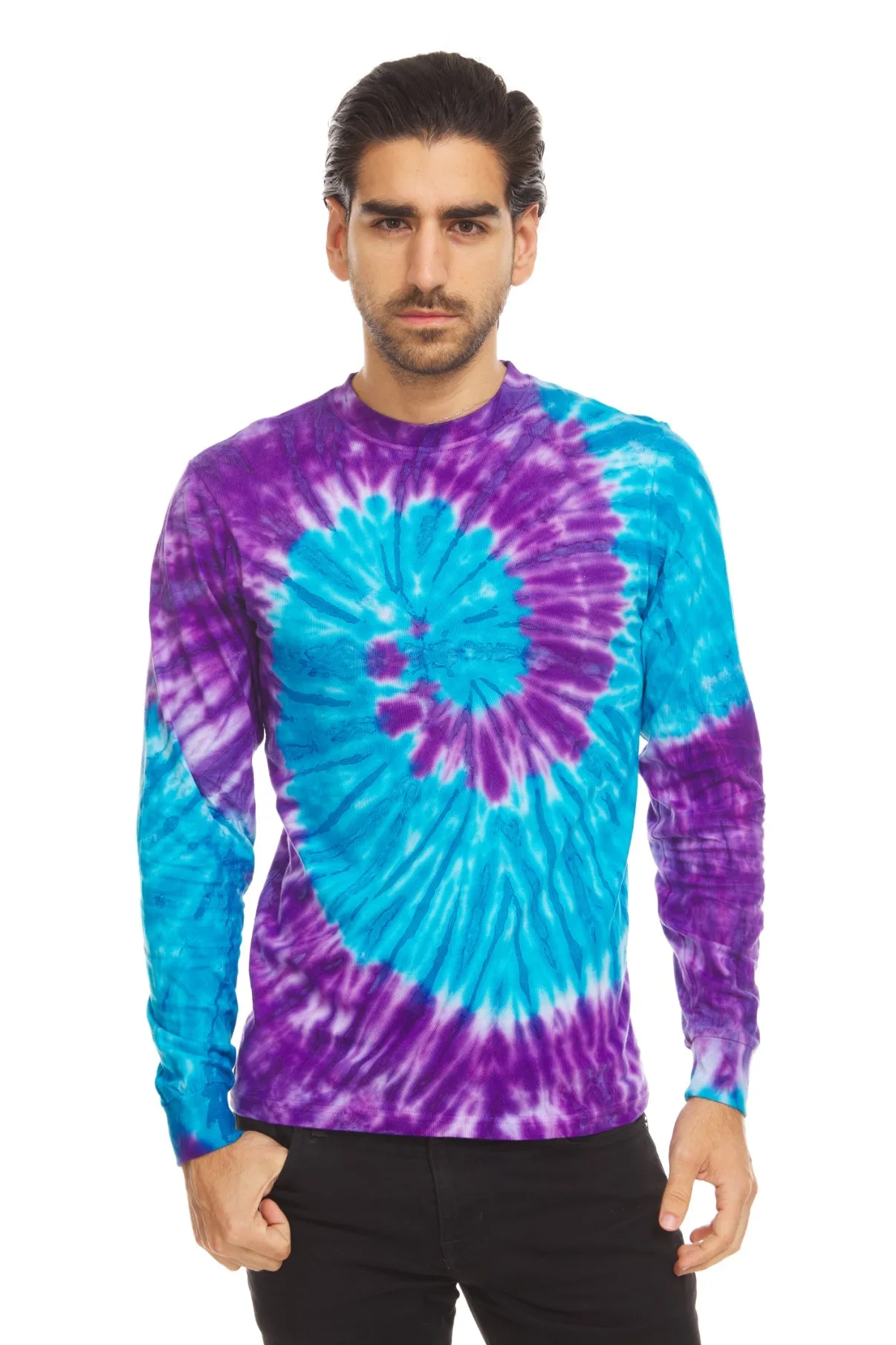 DARESAY Long Sleeve Tie Dye Shirts for Men, Women Boys, Girls, Teen