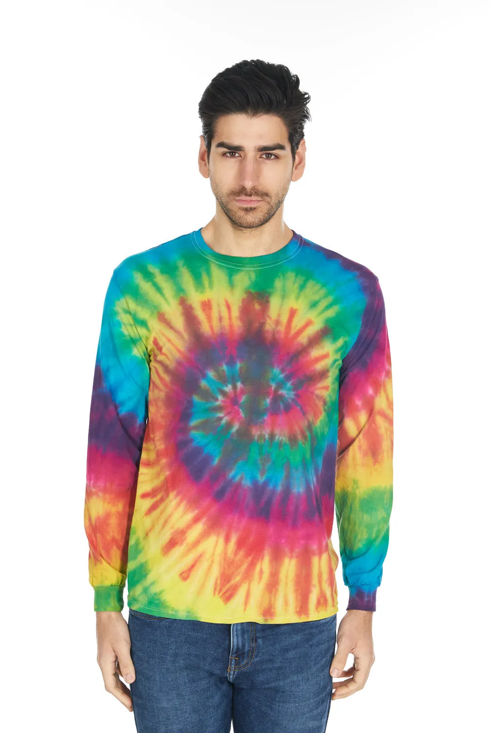 DARESAY Long Sleeve Tie Dye Shirts for Men, Women Boys, Girls, Teen