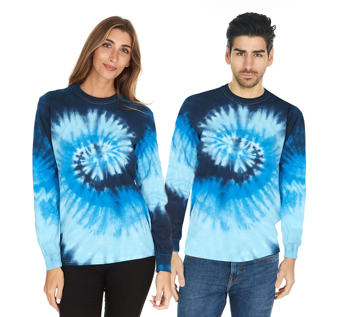 DARESAY Long Sleeve Tie Dye Shirts for Men, Women Boys, Girls, Teen