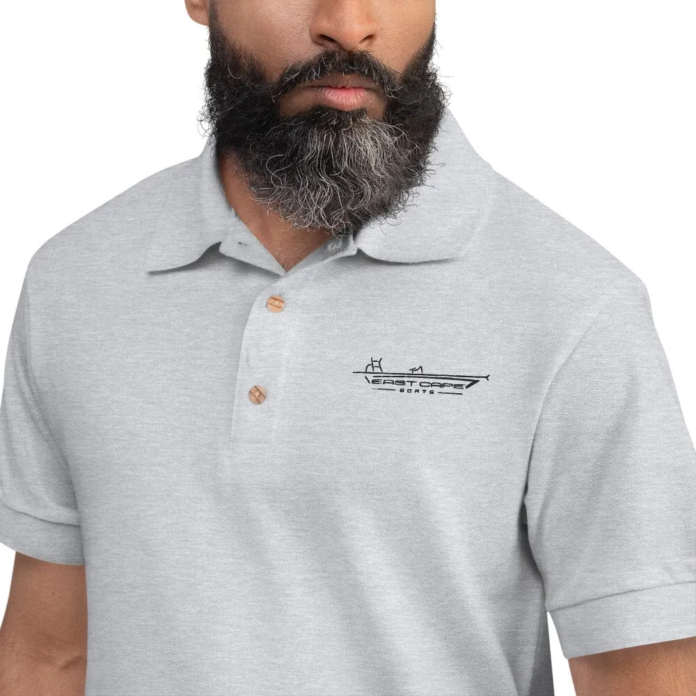 ECB light Skiff Embroidered Polo Shirt