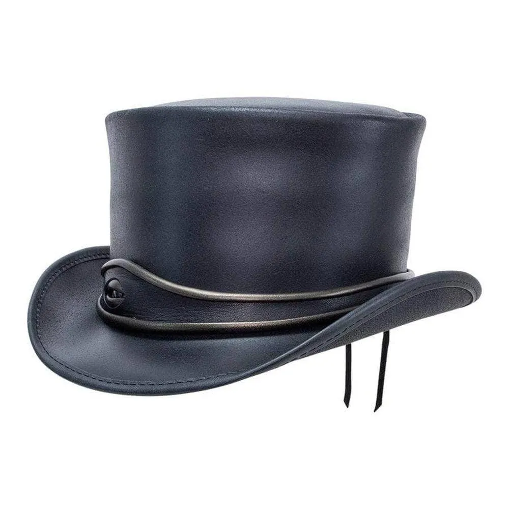 El Dorado Eye | Mens Leather Top Hat with Eye Hat Band