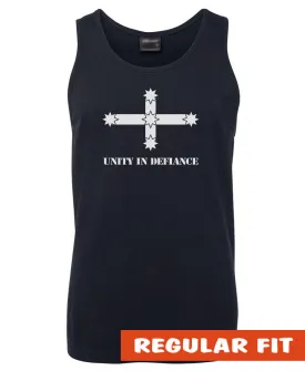 Eureka Flag Unity in Defiance Mens Singlet (Navy)