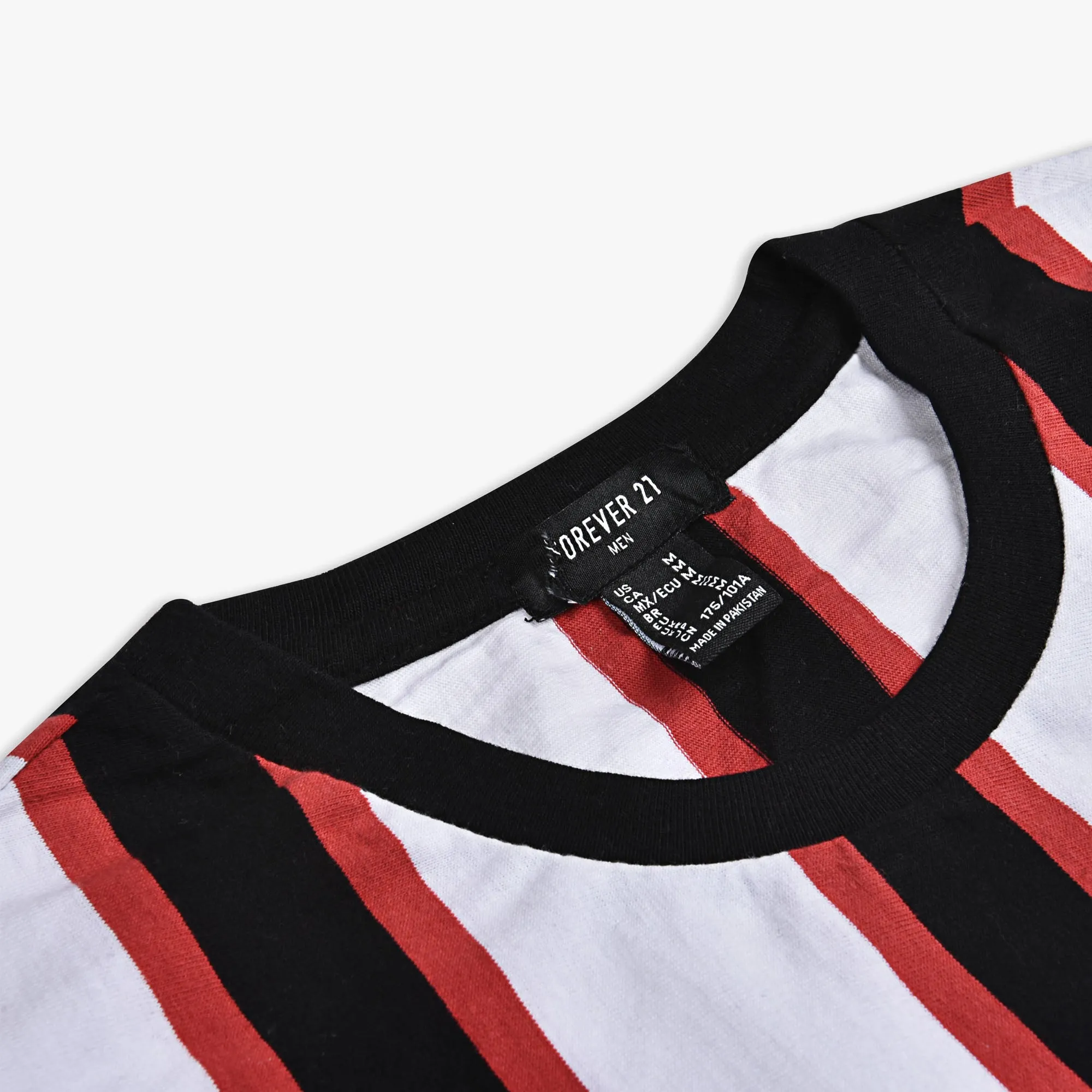 FE - Men 'Red&Black' Anticipation Stripes T-Shirt FE995