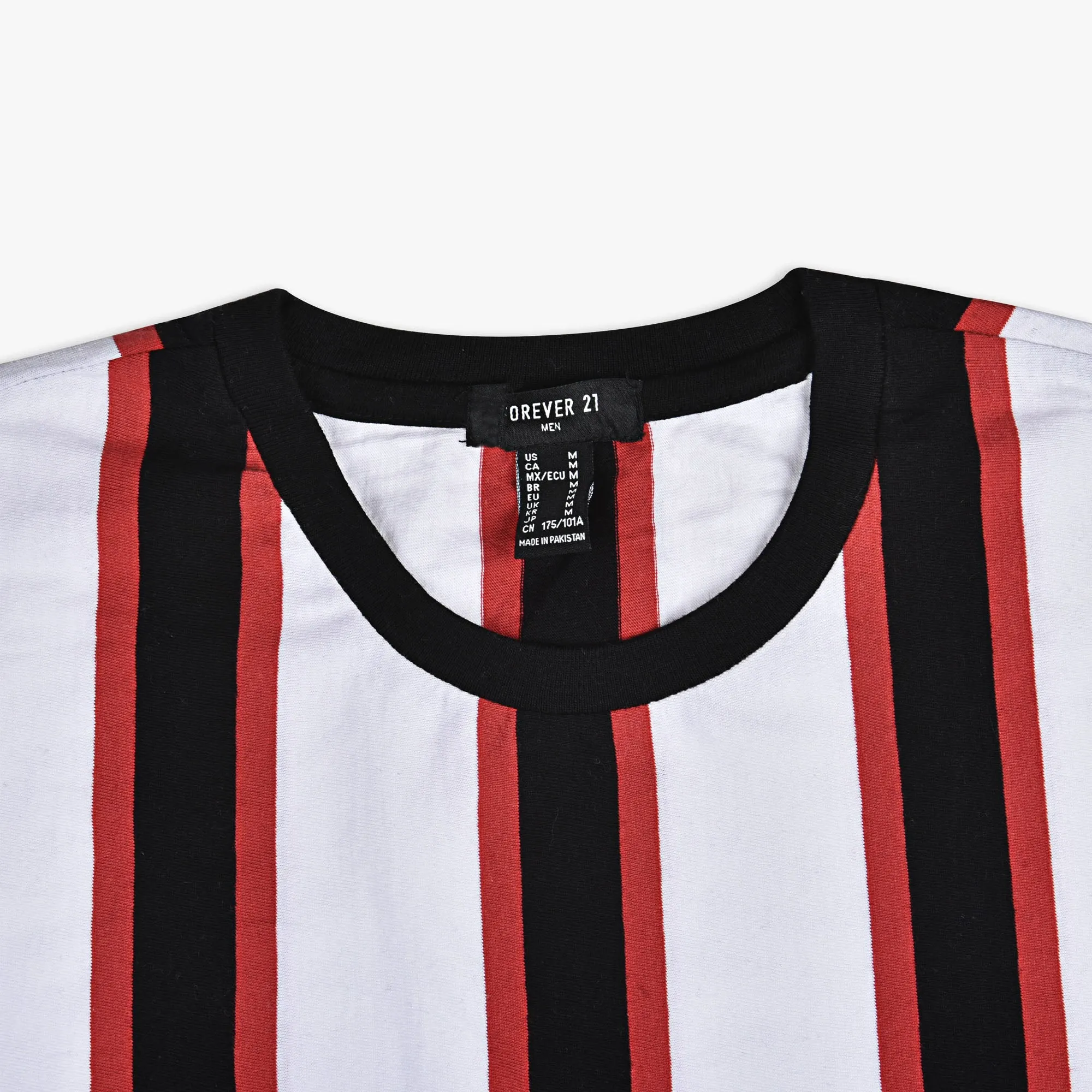 FE - Men 'Red&Black' Anticipation Stripes T-Shirt FE995