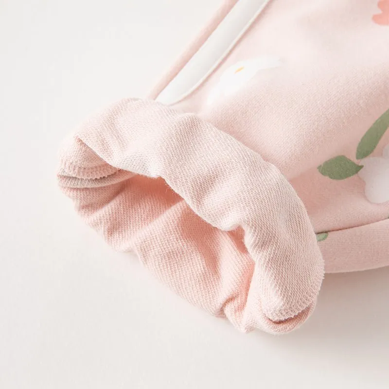 Garden Fairies Two-piece Girl Pink Sweater Jacket & Pants Set