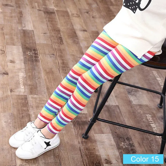 girl pants new arrive printing Flower girls leggings Toddler Classic Leggings  2-14Ybaby girls leggings kids leggings