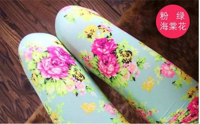 girl pants new arrive printing Flower girls leggings Toddler Classic Leggings  2-14Ybaby girls leggings kids leggings