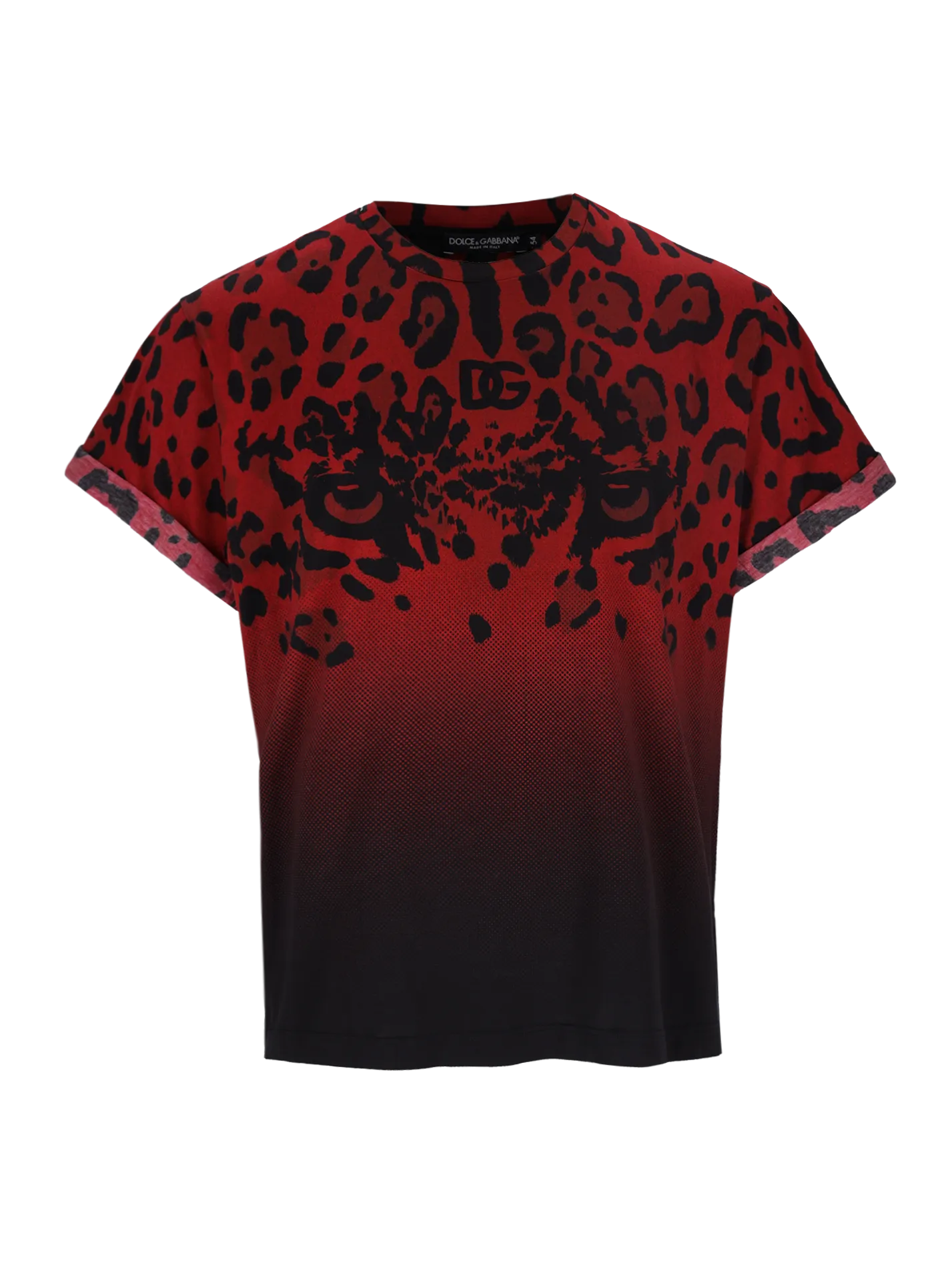 gradient leopard-print t-shirt