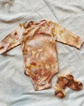 Hand Dyed Long Sleeve Onesies (4 colors)