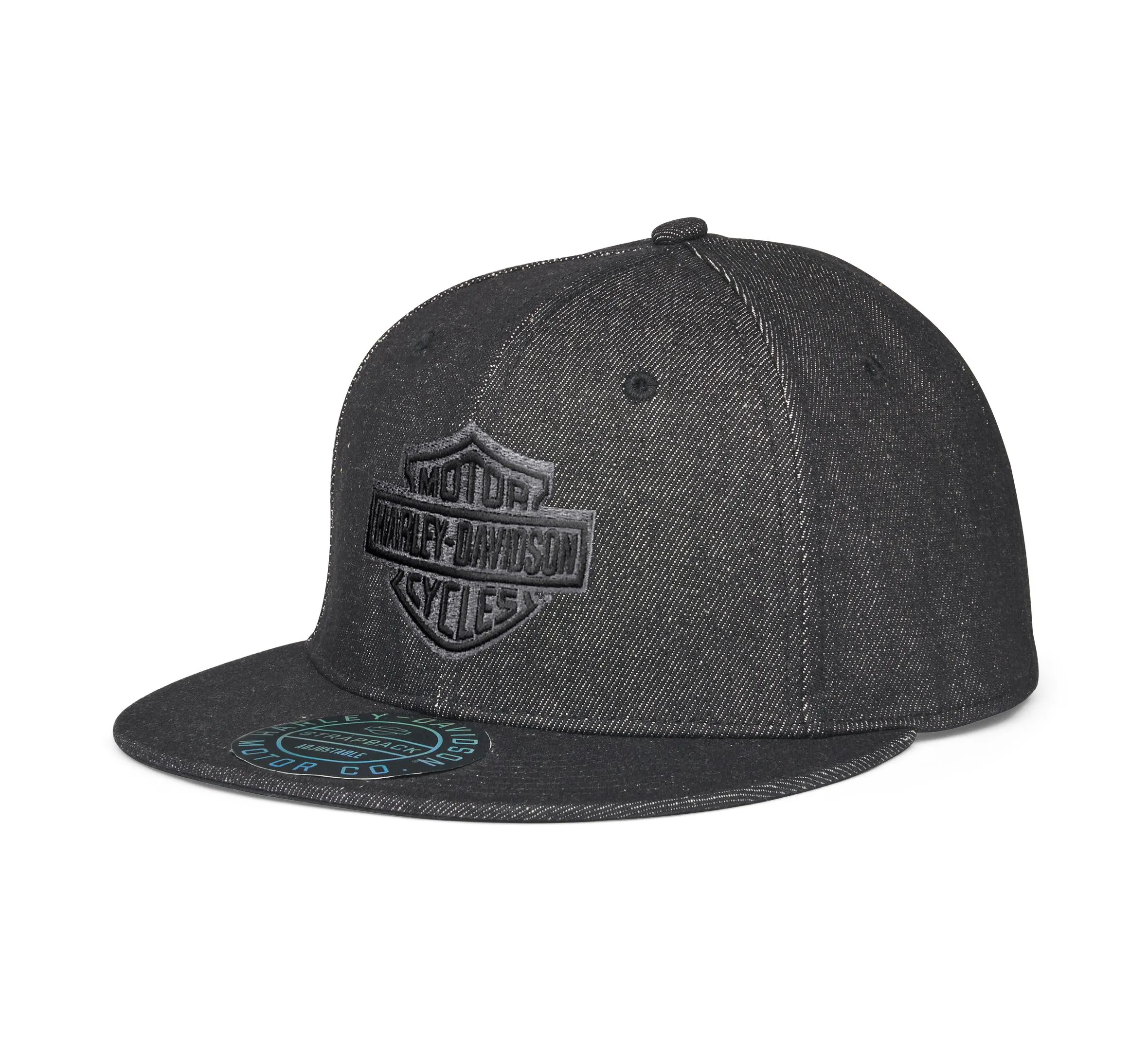 Harley-Davidson Men's Bar & Shield Denim Snapback 2 Men's Bar & Shield Denim Snapback - 97642-22VM