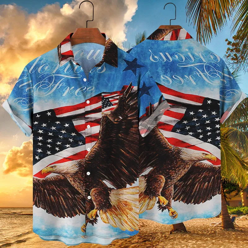 Hawaiian Beach 3D Animals Print Shirt