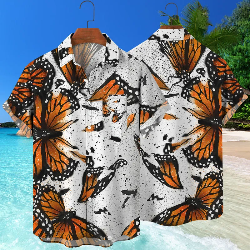 Hawaiian Beach 3D Animals Print Shirt