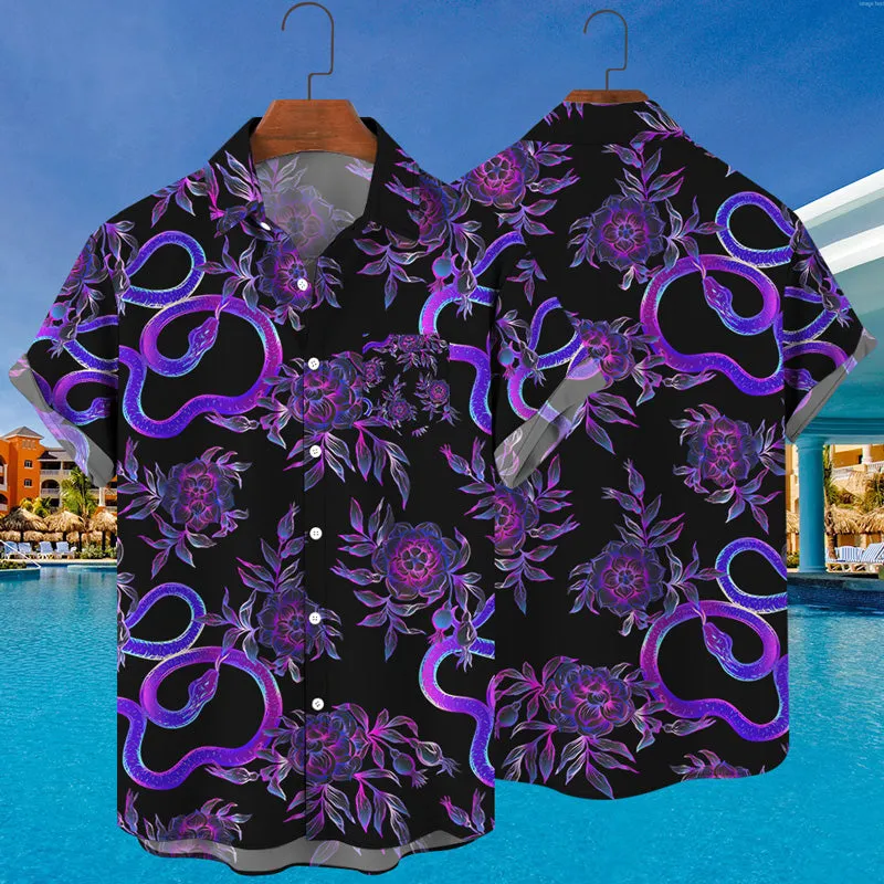 Hawaiian Beach 3D Animals Print Shirt