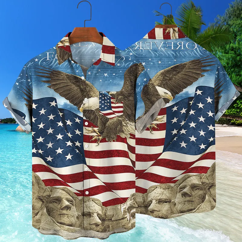 Hawaiian Beach 3D Animals Print Shirt