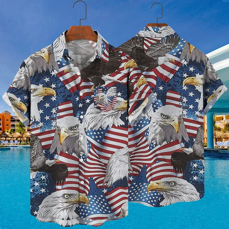 Hawaiian Beach 3D Animals Print Shirt