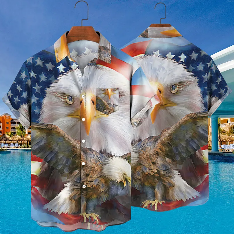 Hawaiian Beach 3D Animals Print Shirt