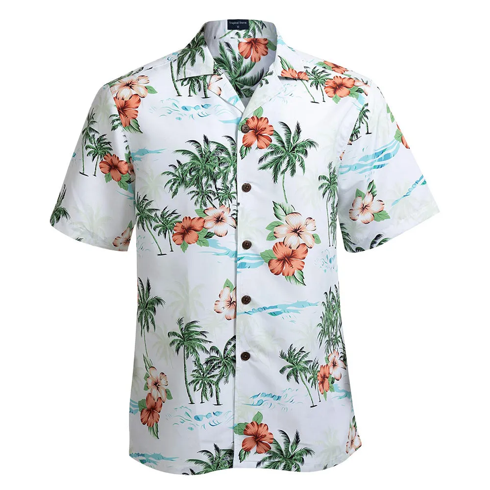 Hawaiian Floral Shirts for Men Short Sleeve