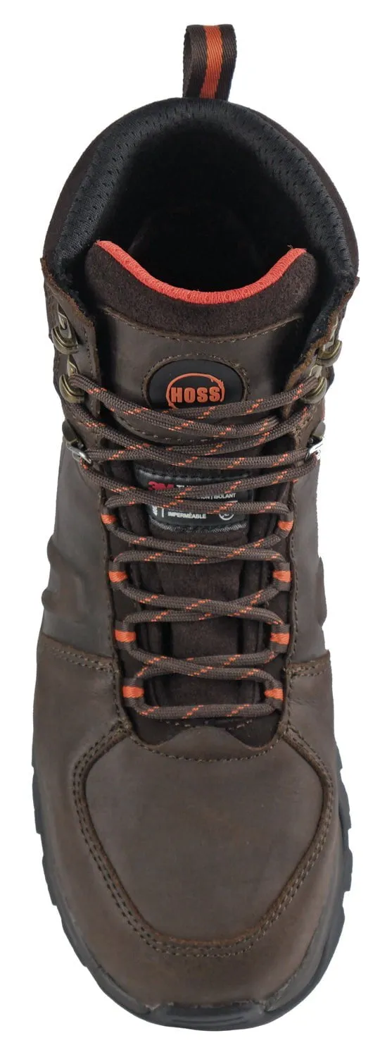 Hoss Boots Mens Brown Leather Blast CT WP 400G Work Boots