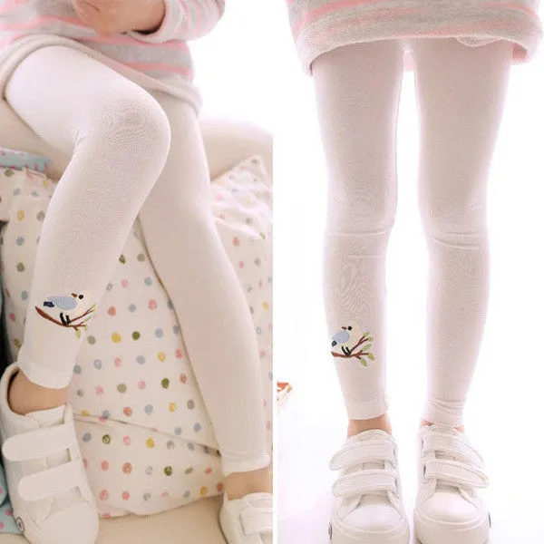 Hot Sell Baby Girl Stretch Leggings Pants Toddler Child Candy Color Trousers